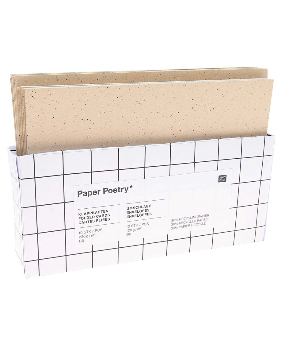 Kartenset aus Recyclingpapier