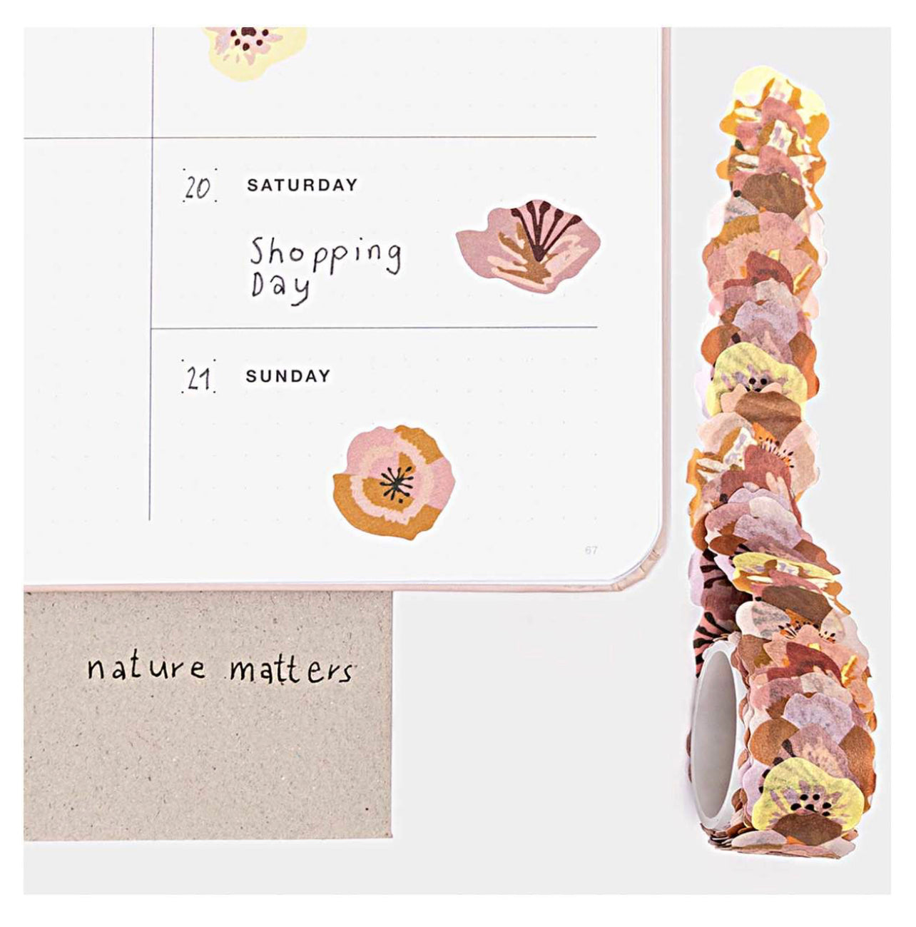 Washi Sticker Blüten