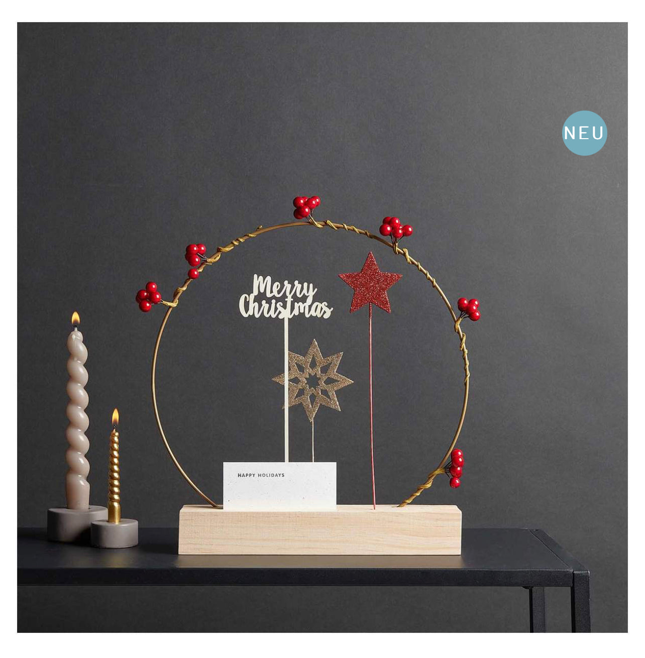 Caketopper fröhliche Weihnachten