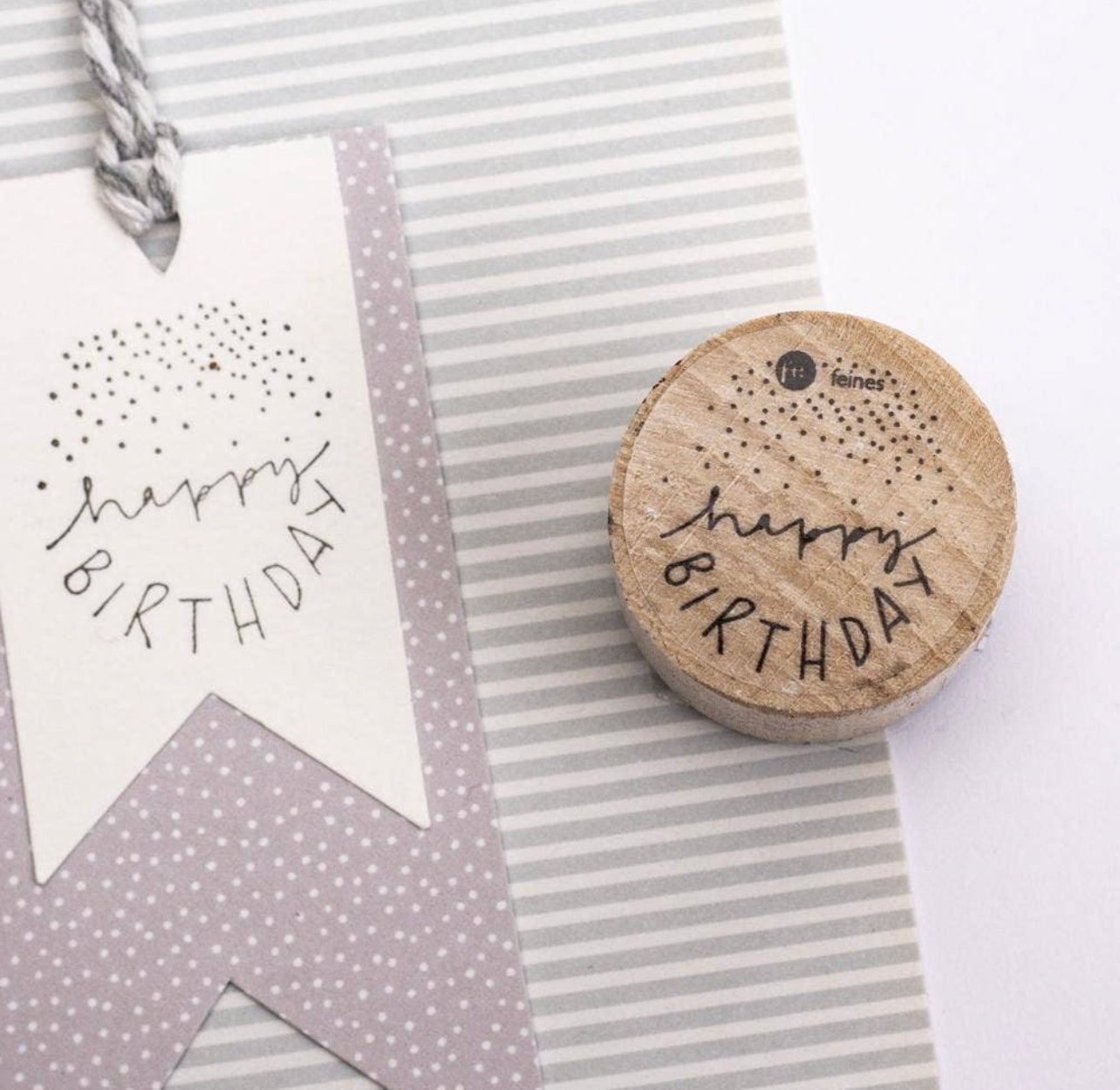 Stempel happy birthday