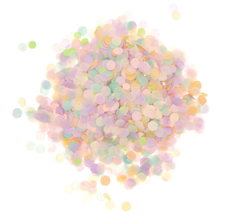 Pastellfarbenes Konfetti aus Papier